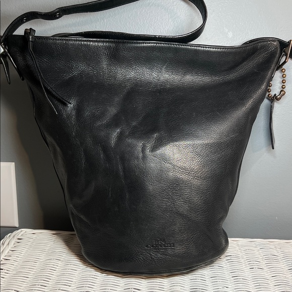 Coach Black Leather Bag - Picture 3 of 15